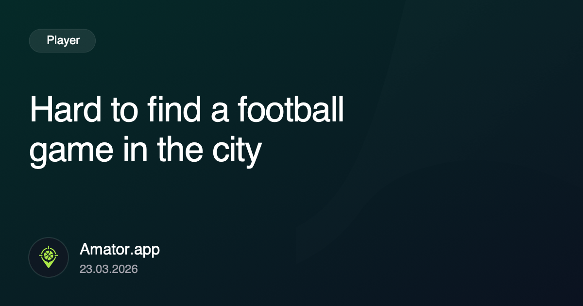 Hard to find a football game in the city