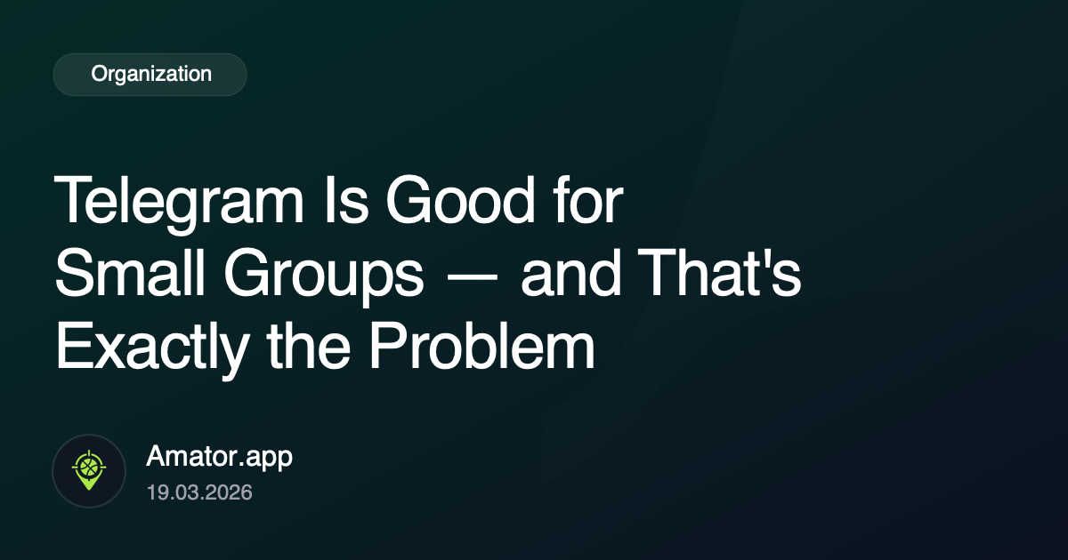 Telegram Is Good for Small Groups — and That's Exactly the Problem